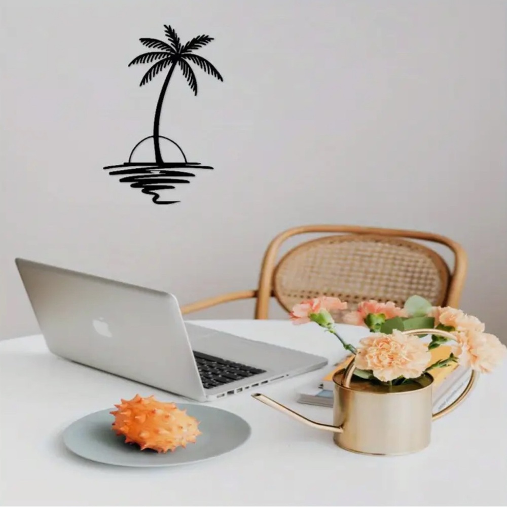 Black Palm Tree Wall Decal